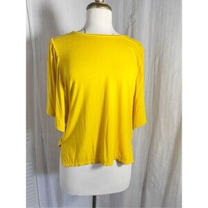Point Sur Oversized Top Size S Modern Mustard Yellow Quiet Luxury Boho Chic